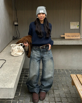 Wool round knit