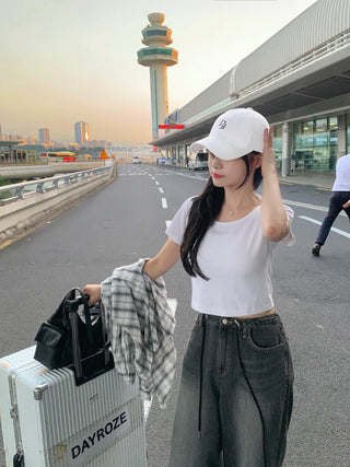 [2 colors] Oversized check shirt