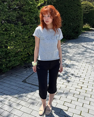 Ribbon flat shoes
