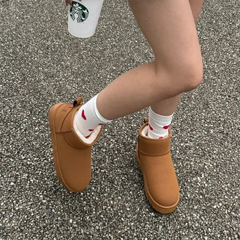 Suede short UGG boots