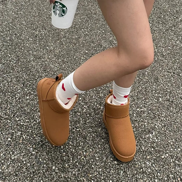 Suede short UGG boots
