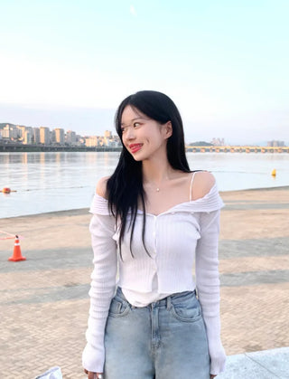 Summer Sailor Collar Cardigan (5 colors)