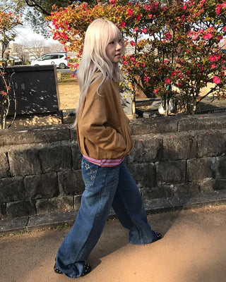 Suede crop jacket
