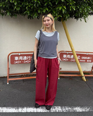 Straight Summer Easy Nylon Pants