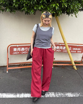 Tank Layered Semi-Cropped Short T-Shirt
