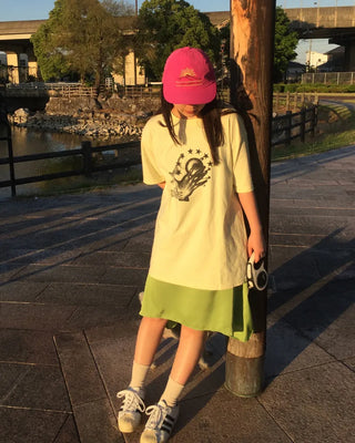 Center Yoke Asymmetrical Satin Skirt