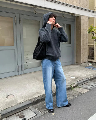 (Unisex) Flare Fit Denim Pants