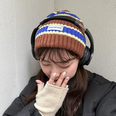 Color Border Beanie