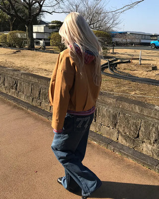 Suede crop jacket