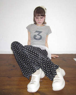 3 French Sleeve Cropped T-Shirt
