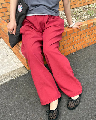 Straight Summer Easy Nylon Pants
