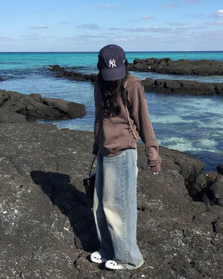 Vintage Wash Double Zip Hoodie