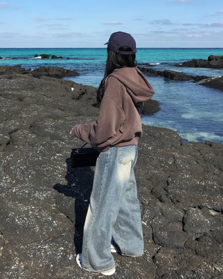 Vintage Wash Double Zip Hoodie