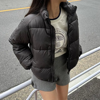 Two-tone neckline sweatshirt