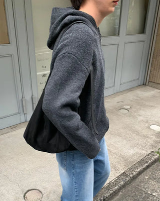 (Unisex) Zippered Hoodie Cardigan