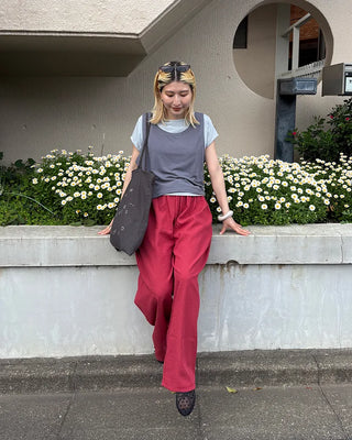 Straight Summer Easy Nylon Pants