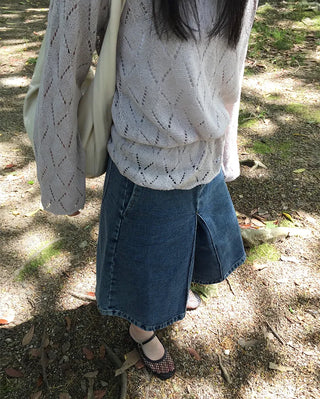 Wide inseam half pants