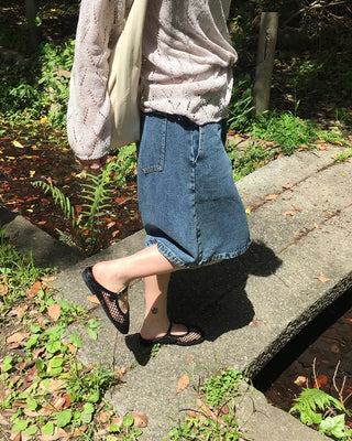 Wide inseam half pants