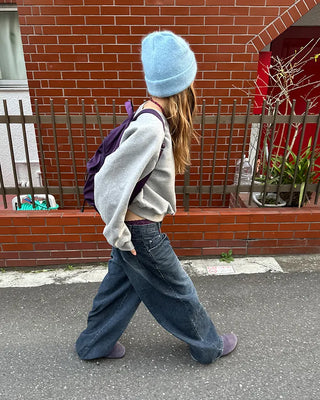 Saddle Shoulder Fleece Lined Sweatshirt