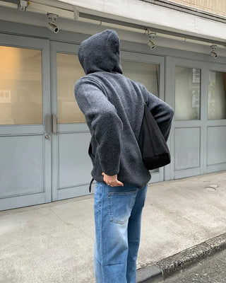 (Unisex) Zippered Hoodie Cardigan