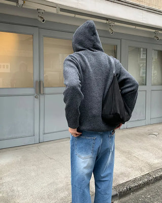 (Unisex) Zippered Hoodie Cardigan