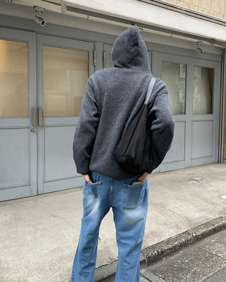 (Unisex) Zippered Hoodie Cardigan
