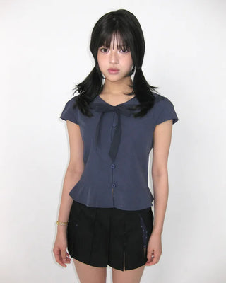 (ORIGINAL) Sailor Collar Ribbon Blouse