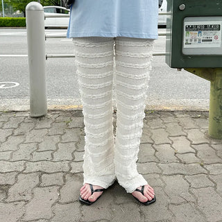 Lace waistband pants