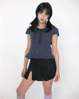 (ORIGINAL) Sailor Collar Ribbon Blouse