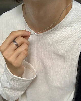 Snake Line Necklace