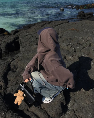 Vintage Wash Double Zip Hoodie