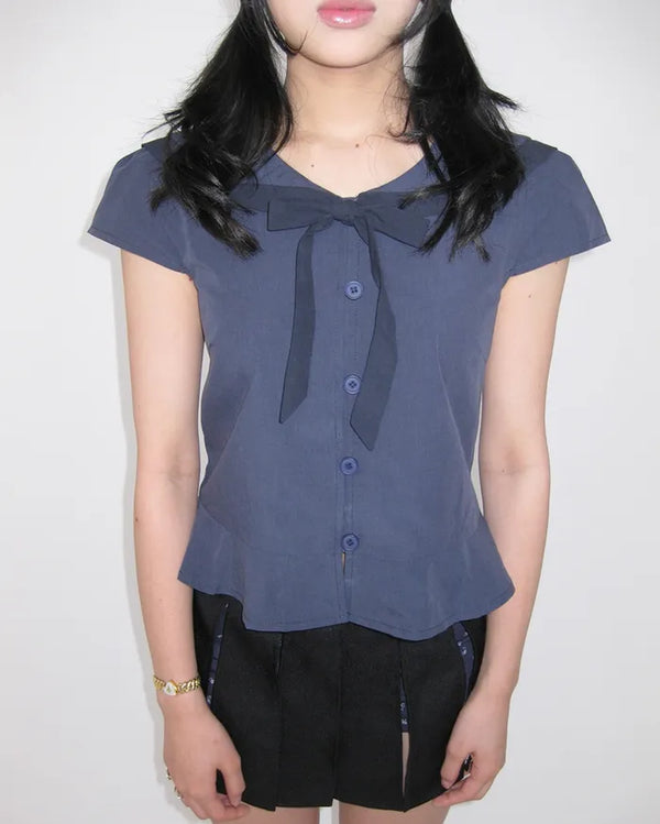 (ORIGINAL) Sailor Collar Ribbon Blouse