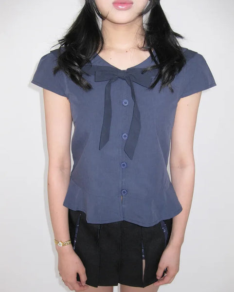 (ORIGINAL) Sailor Collar Ribbon Blouse