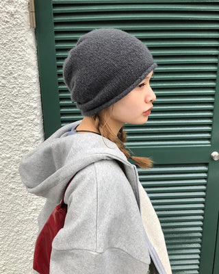 Back drawstring beanie