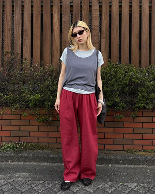 Straight Summer Easy Nylon Pants