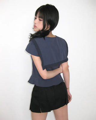 (ORIGINAL) Sailor Collar Ribbon Blouse