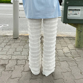 Lace waistband pants
