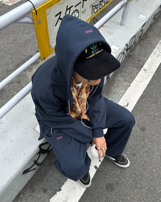 (ORIGINAL) Oversized Double Zip Hoodie (Fleece Lined)