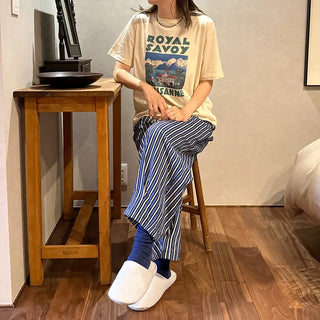 Wide striped pants
