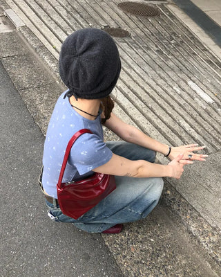 Back drawstring beanie