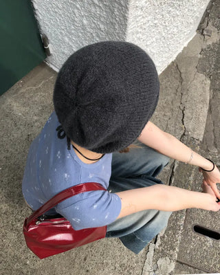 Back drawstring beanie