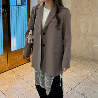 Simple oversized single jacket