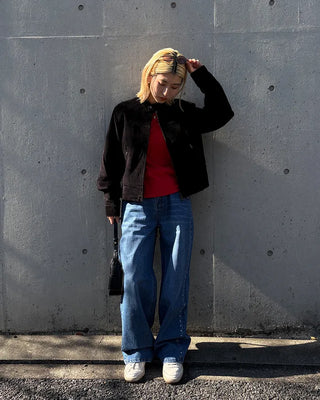 Scooped Neck Fleece Long T-Shirt