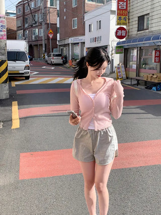 Summer slit collar cardigan (7 colors)