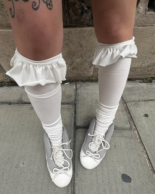 Frilled Outseam Loose Socks