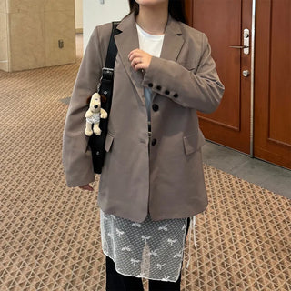 Simple oversized single jacket