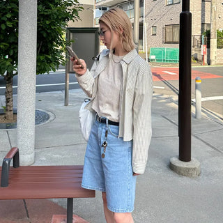 Denim shorts