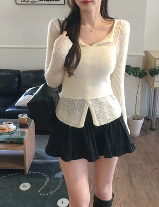 [With inner shorts] Frill skirt