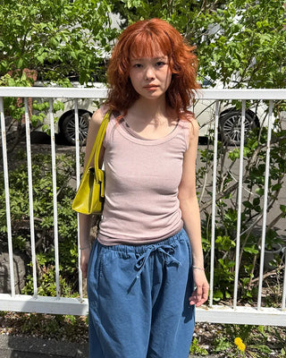 U-neck layered camisole