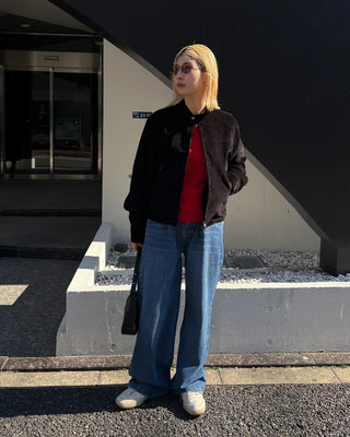 Scooped Neck Fleece Long T-Shirt